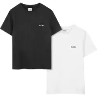 BOSS T-shirts - 2-pack - Svart/Vit - - 8 år (128) - T-shirt