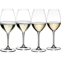 Riedel Wine Friendly Vitvins / Champagneglas - 4 Glas