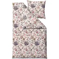Södahl Sängkläder 140x200 cm - 100% bomullssatin - Tapestry - Rosa blommor
