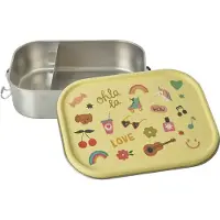Rice Matlåda - Rostfritt Stål - Stor - m. 2 fack - 1,4 L - Soft - - One Size - Matlåda