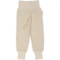 Geggamoja Babybyxor Bambu Classic Vit/Beige - 74/80