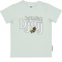 Geggamoja T-shirt logga Humlan Djojj Mint - 86/92