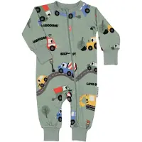 Geggamoja Pyjamas Bambu Traktor Grön - 62/68