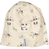 Geggamoja Mössa Bambu Panda Beige - M 5-6 år