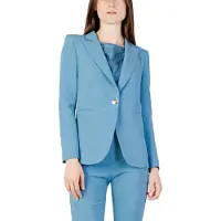 RINASCIMENTO Ljusblå Blazer, Skräddarsydd Passform