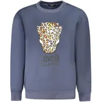 Cavalli Class Blu Polyester Dam Sweater