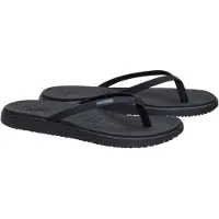 HeyDude Maui Breeze Polyuretan Kvinnors Svart/Svart Flip-Flops