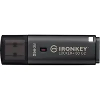 Kingston IronKey USB-minne 256 GB Svart IKLP50G2/256GB USB-A