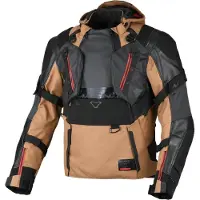 Macna Tryton NightEye vattentät Motorcykel Läder/Textil Jacka