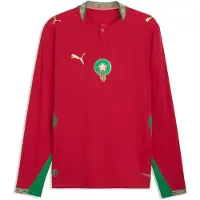 Puma Morocco 2026 Authentic Home Long Sleeve Jersey Men, storlek Small