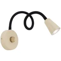 Orion Vägglampa Dotty, dimbar, Creme / bärnsten, Vardagsrum / matsal, Metall, Modern, Vägglampa, vägglampa inomhus