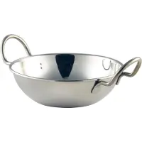 Genware Stainless Steel Balti Fat 13 Cm (5") Med Handtag