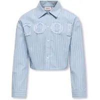 ONLY Skjorta - KogEtta - Soft Chambray/White m. Cool - - 13 år (158) - Skjorta