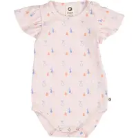 Müsli Body k/ä - Rib - Picknick Frill - Primrose/Shell Blue/Tofu - - 1 år (80) - Body K/Ä