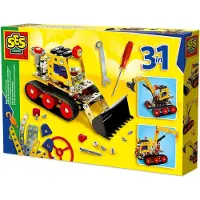 SES Creative Byggset - Arbetsskjortor 3-in-1 - Metal - - One Size - Kreativt lekset