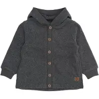 Mikk-Line Fleecetröja - Anthracite Melerad - - 4 år (104) - Fleecejacka