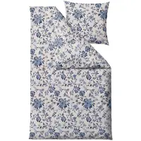 Södahl Sängkläder 140x220 cm - 100% bomullssatin - Tapestry - Blå blommor