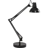 Ideal Lux Skrivbordslampa Wally, Svart, Arbetsrum / kontor, Metall, Modern, Bordslampa