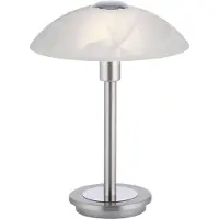 Paul Neuhaus Bordslampa Enova, dimbar, Förkromad / silver, Vardagsrum / matsal, Metall, Bordslampa