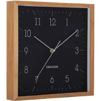 Karlsson väggklocka Neat Cuadrado black KA6114BK