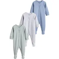 Next Pyjamas opal / ljusgrå / pastellgrön