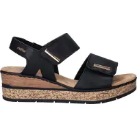 Rieker Sandaler med klack 63781-00 kvinnor - Svart - 39