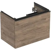 Geberit Underskåp Acanto 1+1 lådor 75 cm valnötsbrun trä
