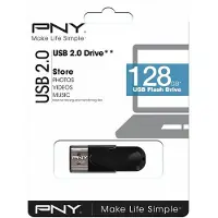 PNY Attaché 4 - USB flash-enhet - 128 GB - USB 2.0