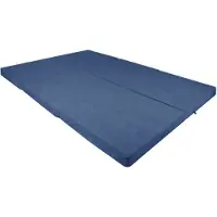 Viking Choice Vikbar madrass för 2 personer - Tvättbart överdrag - 120x195 cm tjocklek 7 cm - Marinblå