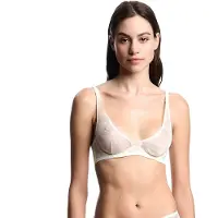 Emporio Armani för kvinnor. EW002718_AF19030 Vit mesh-bh (90B), Hemkläder, Polyamid
