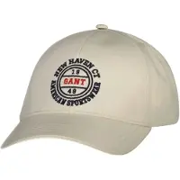Gant för män. 9901314 Keps i bomullstwill Sköld beige (OSFA), Casual, Ekologisk bomull, Hållbar
