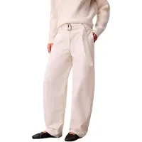 Calvin Klein Cotton Relaxed Belted Pants