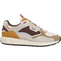 Pepe Jeans för män. PMS600018 Marlon Sporty Sneakers i läder beige (45), Karta, Nyckelband, Casual