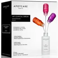 APOT.CARE Mitt kliniska serumset : Vitamin C Brightening Face Serum 10ml + Vitamin B3 Vitamin B3 Anti-Redness Face Serum 10ml + Lakrits Alkoholfritt Dag