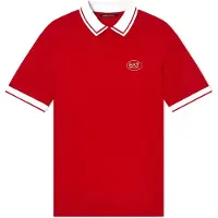 EA7 för män. 7M001538_AF13511 Polo Golf Pro röd (XXL), Casual, Bomull, Kort ärm