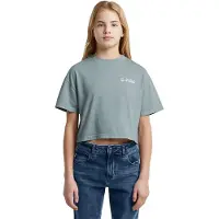 G-Star Girls Cropped Relaxed T-Shirt - Light blue - girls