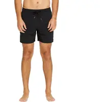 Volcom Lido Solid Trunk 16 Boardshorts black Storlek XL