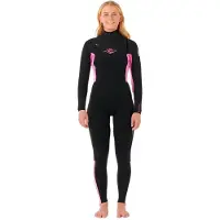 Rip Curl Dawn Patrol 3/2 Mm Gb Våtdräkt I Neopren För Dam Med Långa ärmar Och Dragkedja I Bröstet