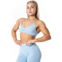 Relode Aura Seamless Sports Bra - Light Blue