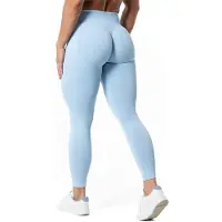 Relode Aura Seamless Scrunch Tights - Light Blue