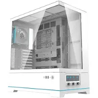 Darkflash DY451 PRO datorchassi (vitt) + 1 fläkt