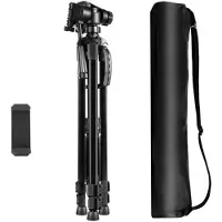 Puluz Stativ Med 3d 360-huvud + Telefonhållare Pu3096b