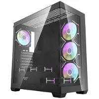 Darkflash DS900 datorchassi (svart) + 7 ARGB-fläktar