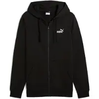 Puma Sportsweatjacka 'Essentials No. 1' svart / vit