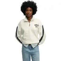 Superdry för kvinnor. W2012593A Country Club Applique beige sweatshirt (S), Casual, Bomull
