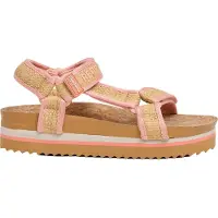 Pepe Jeans för kvinnor. PLS900027 Unber orange sandaler (36), 3 till 5 cm, Kardborreband, Casual