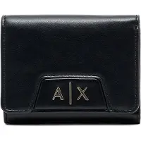 Armani Exchange för kvinnor. XW001595AF19892UC001 Miniplånbok svart (OSFA), Casual, Klassisk, Polyester