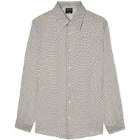 Armani Exchange för män. XM002280AF13235F1168 Grå skjorta med italiensk krage (XXL), Casual, Viskos, Lång ärm