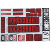 RockShox Decal Kit 30/35 Mm Röd