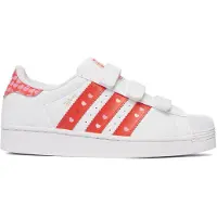 Adidas Originals Sneaker 'Disney Superstar LED LIGHTS' rosa / röd / svart / vit
